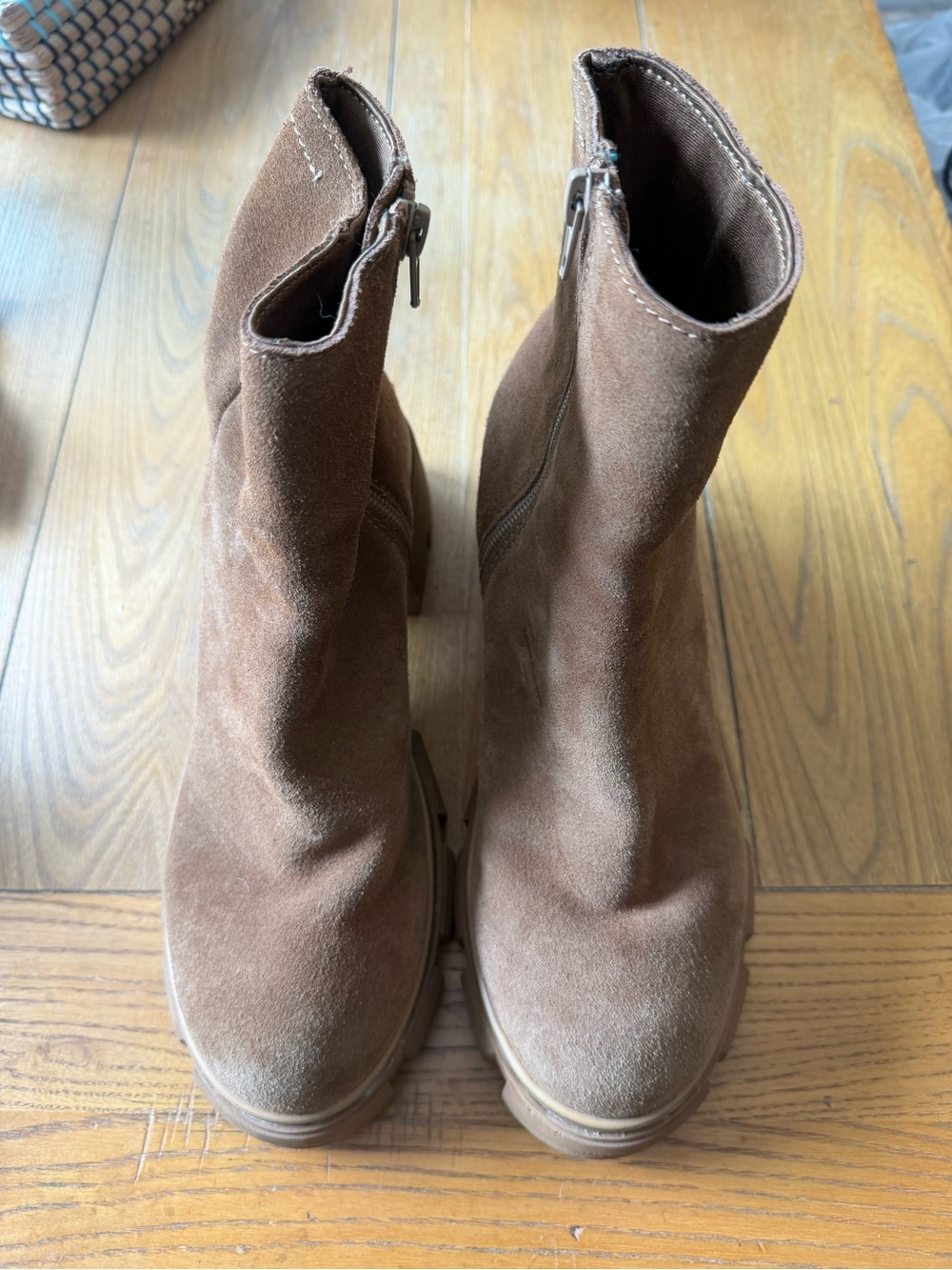 Steve Madden Brown Suede Ankle Booties